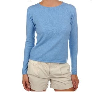 100% pure cashmere light blue sweater